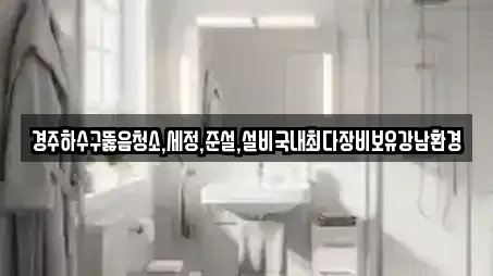 경주하수구뚫음청소,세정,준설,설비국내최다장비보유강남환경