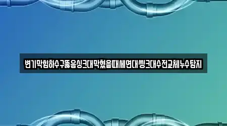 변기막힘하수구뚫음싱크대막혔을때세면대씽크대수전교체누수탐지