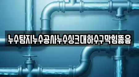 누수탐지누수공사누수싱크대하수구막힘뚫음
