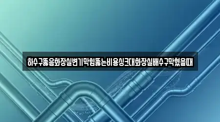 하수구뚫음화장실변기막힘뚫는비용싱크대화장실배수구막혔을때