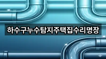 하수구누수탐지주택집수리명장