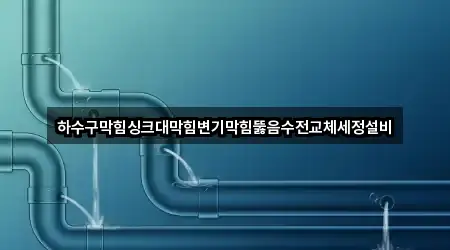 하수구막힘싱크대막힘변기막힘뚫음수전교체세정설비