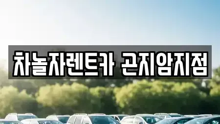 경기 광주시 곤지암읍 렌트카 전문 차놀자렌트카 곤지암지점