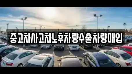 경기 연천군 청산면 중고차매입 전문 중고차사고차노후차량수출차량매입
