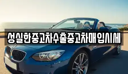 경기도 의왕시 중고차 전문 성실한중고차수출중고차매입시세