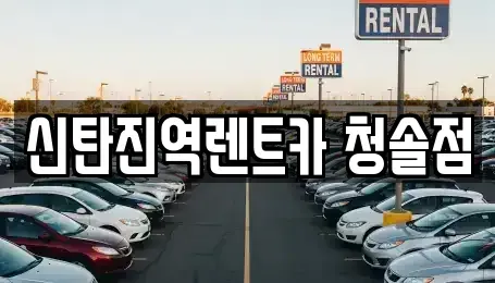 대전 대덕구 용호동 렌트카 전문 신탄진역렌트카 청솔점