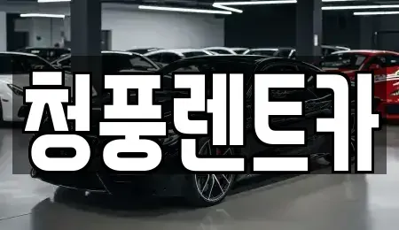 대전 대덕구 용호동 렌트카 전문 청풍렌트카