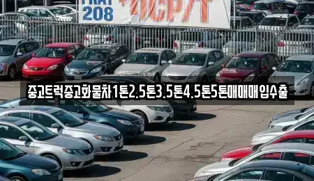 대전 동구 소호동 중고차 전문 중고트럭중고화물차1톤2.5톤3.5톤4.5톤5톤매매매입수출