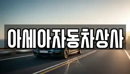 서울 도봉구 도봉동 중고차 전문 아세아자동차상사