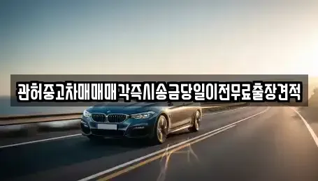 서울 영등포구 양화동 중고차 전문 관허중고차매매매각즉시송금당일이전무료출장견적