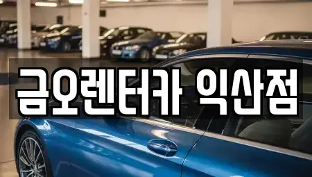 전북 익산시 모현동1가 단기렌트카 전문 금오렌터카 익산점