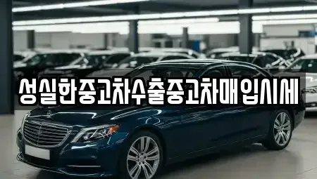 전북 전주시 덕진구 중고차매입 전문 성실한중고차수출중고차매입시세